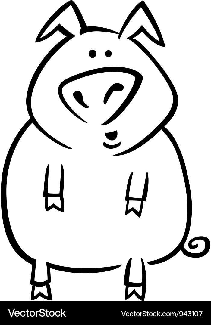 64+ Lovely Cartoon Pig Coloring Pages Printable