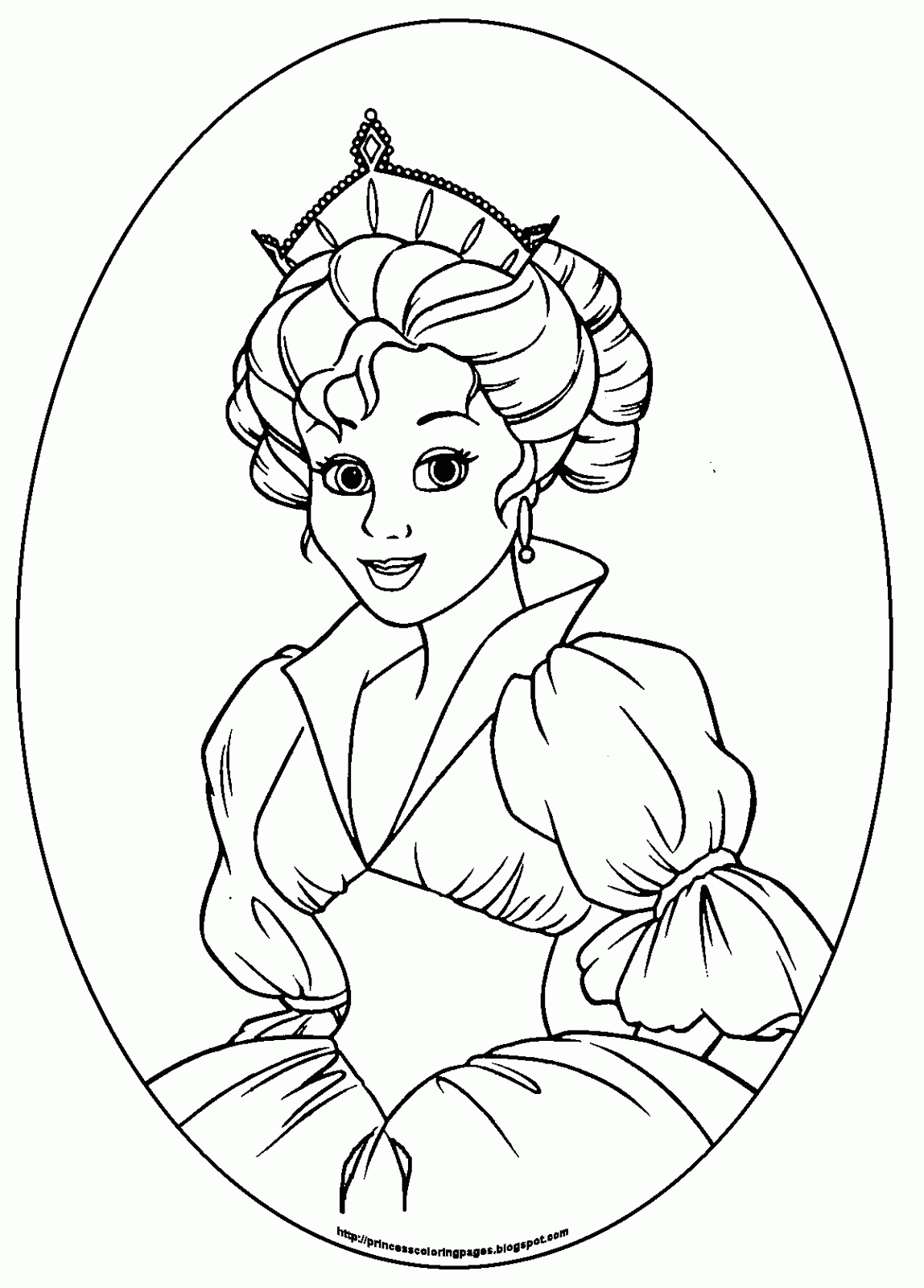 70+ Joyful All Princesses Coloring Pages Printable