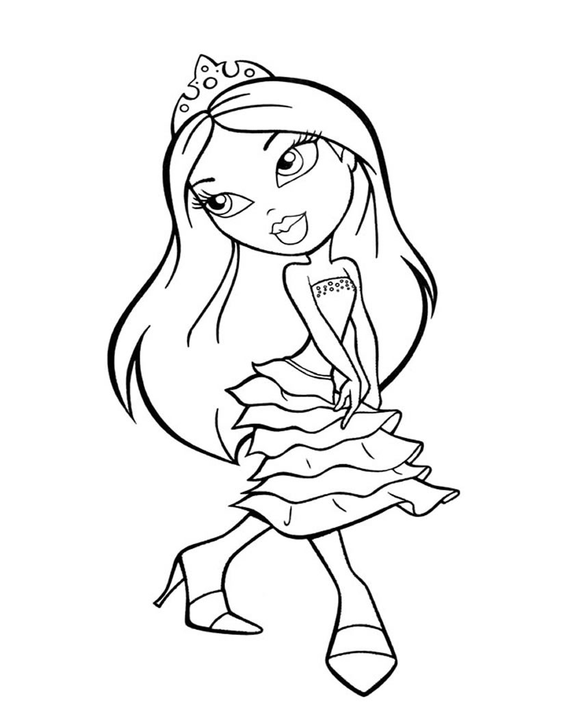 83+ Colorful All Princesses Coloring Pages Printable