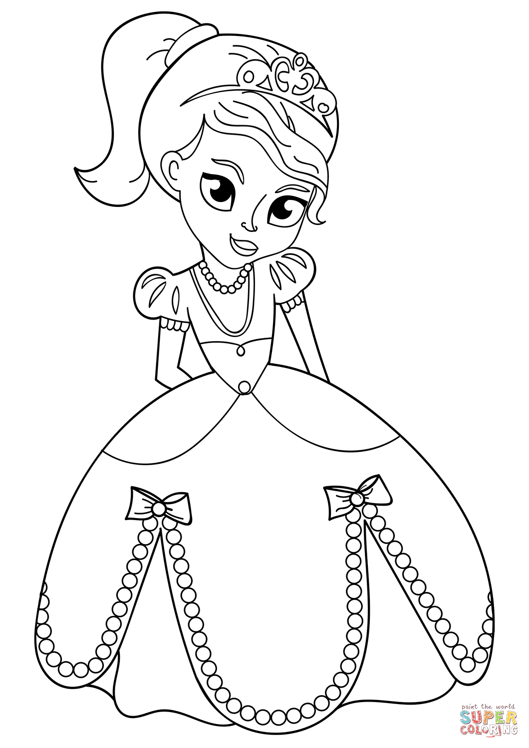 96+ Cheerful All Princesses Coloring Pages Printable