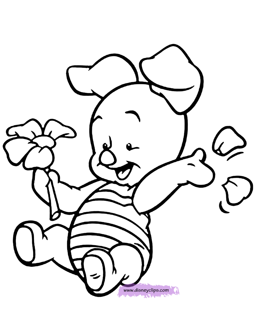 34+ Fun Baby Pooh Bear Coloring Pages Easy