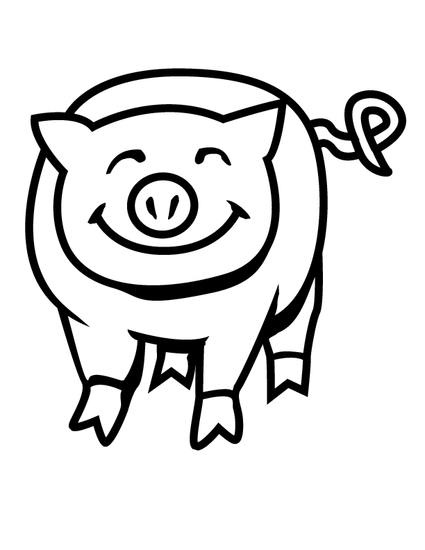 40+ Joyful Easy Pig Coloring Pages Aesthetic