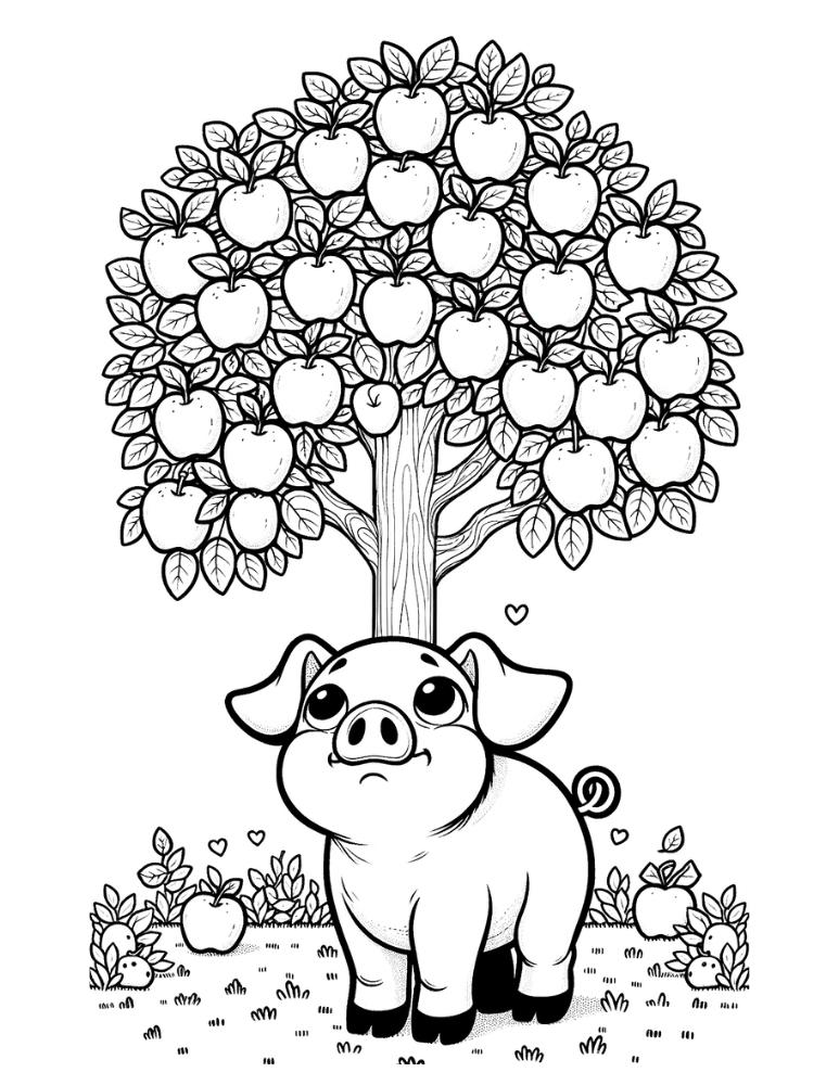 35+ Funtastic Easy Pig Coloring Pages Art