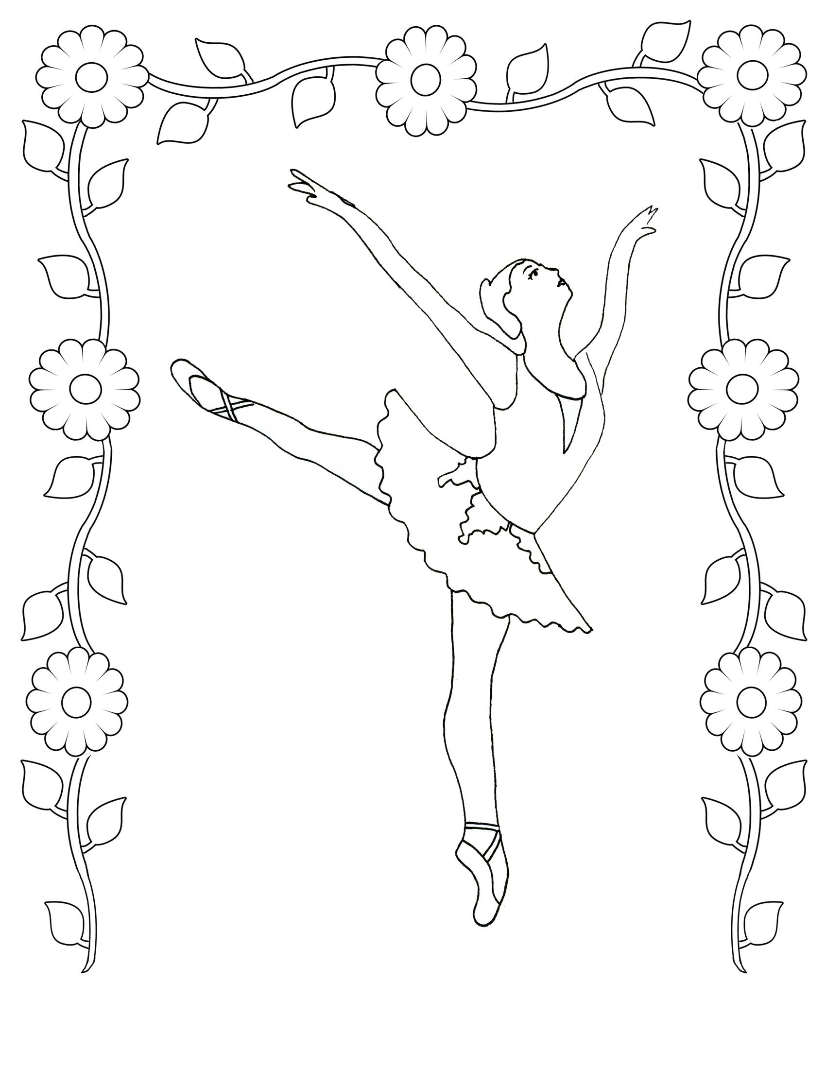 36+ Printable Cute Dance Coloring Pages for Kids