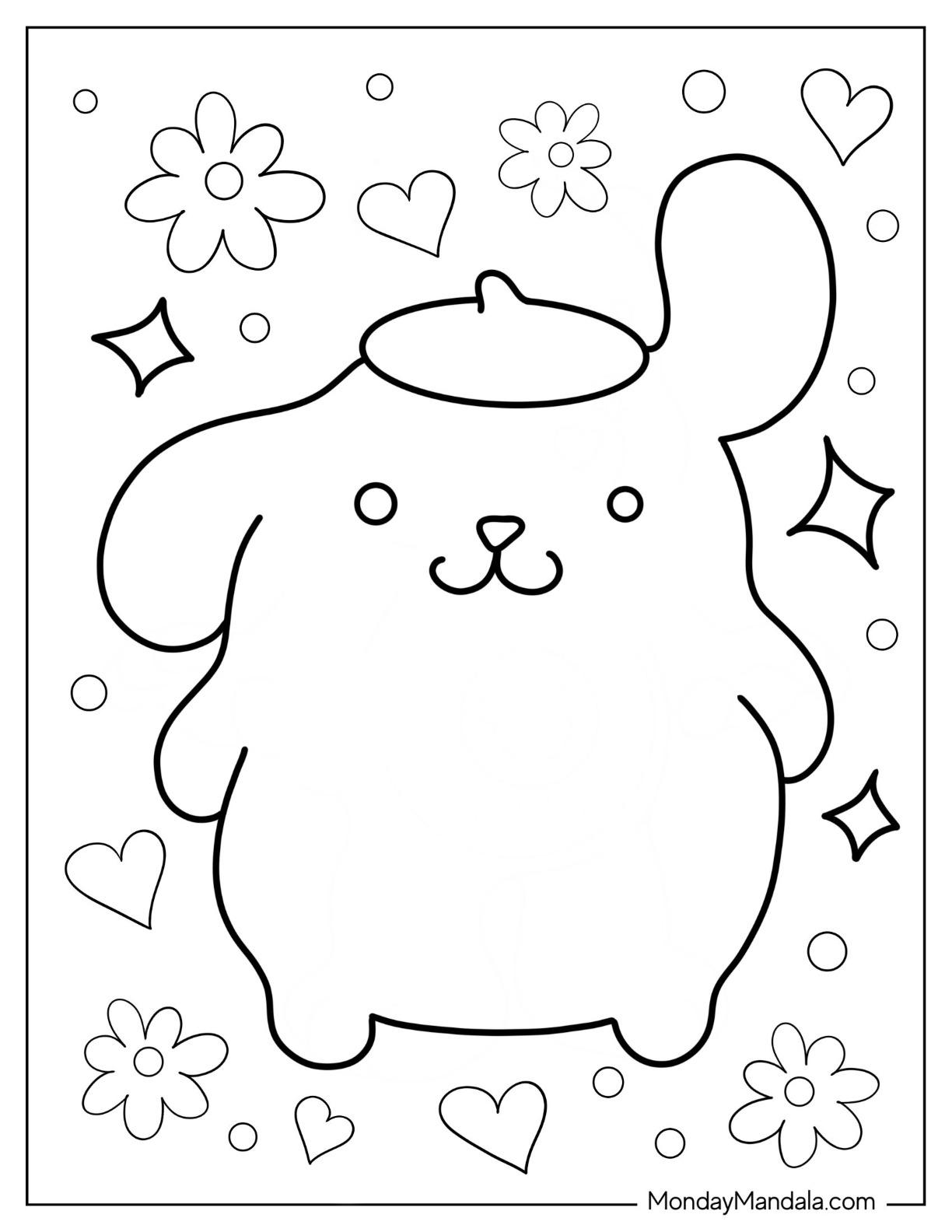 33+ Top Oil Pastel Coloring Pages Pompompurin for Kids