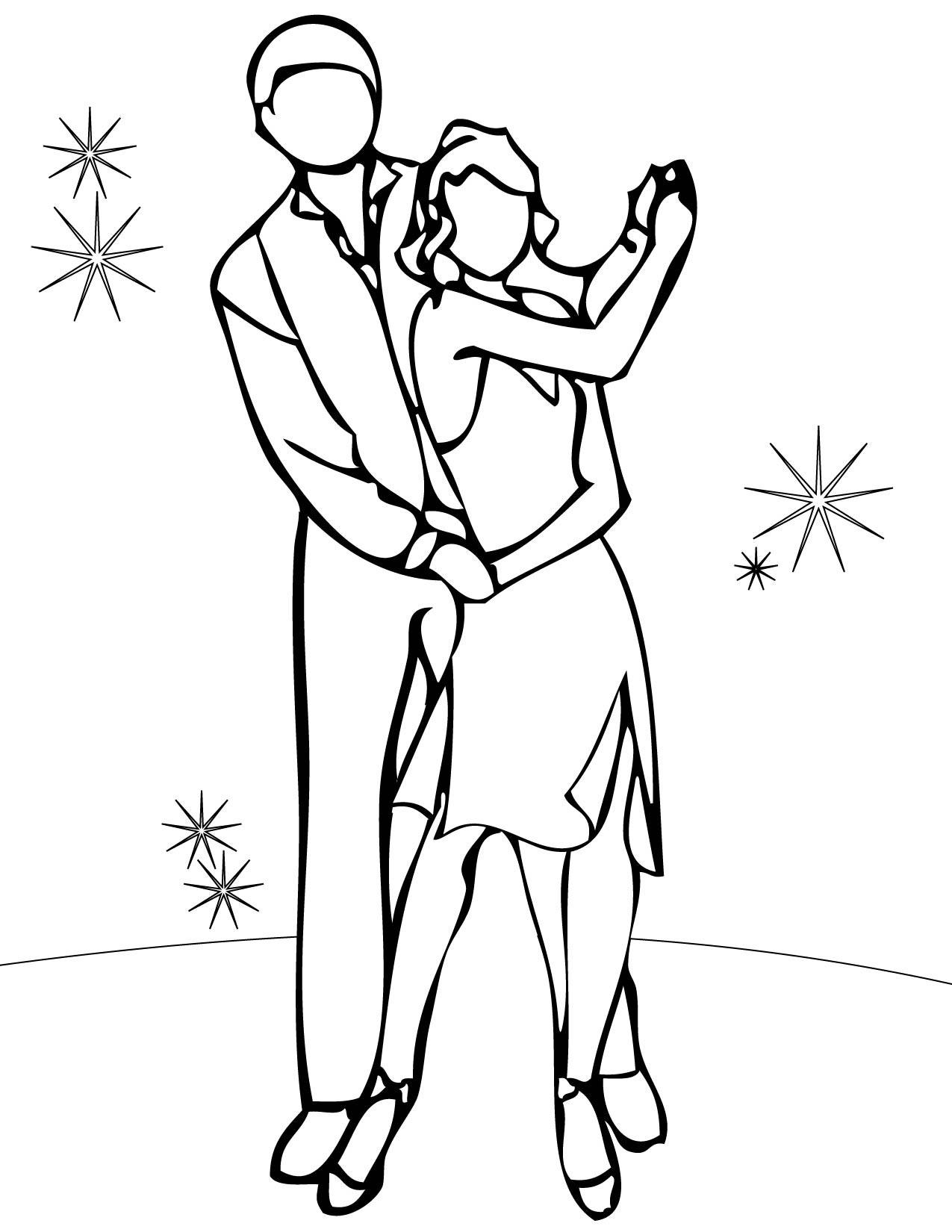 30+ Free Cute Dance Coloring Pages for Adult