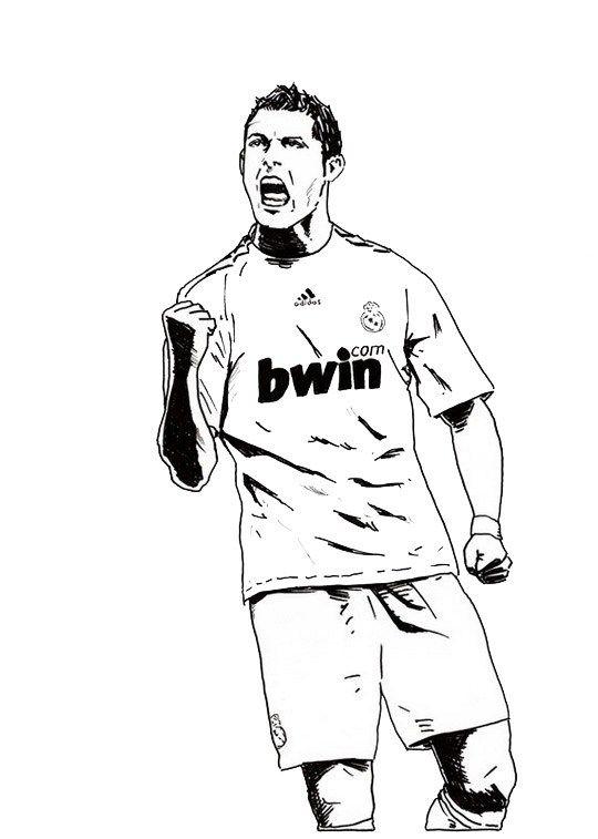 45+ Free Coloring Pages for Kids Ronaldo for Adult