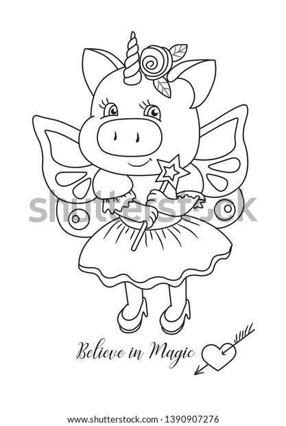 38+ Free Unicorn Pig Coloring Pages for Adult