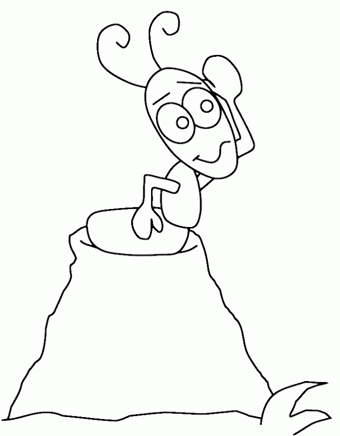 37+ Best of Cute Ant Coloring Pages Colored