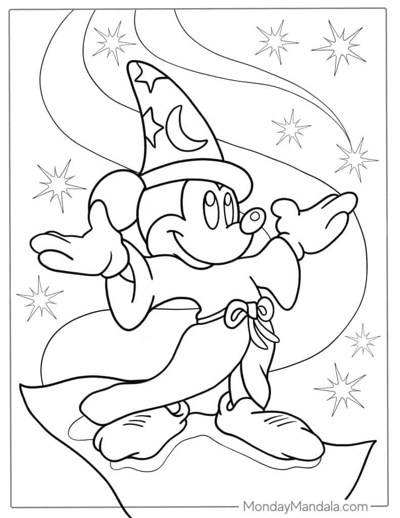 100+ Mickey Mouse Coloring Pages Free Printable 170