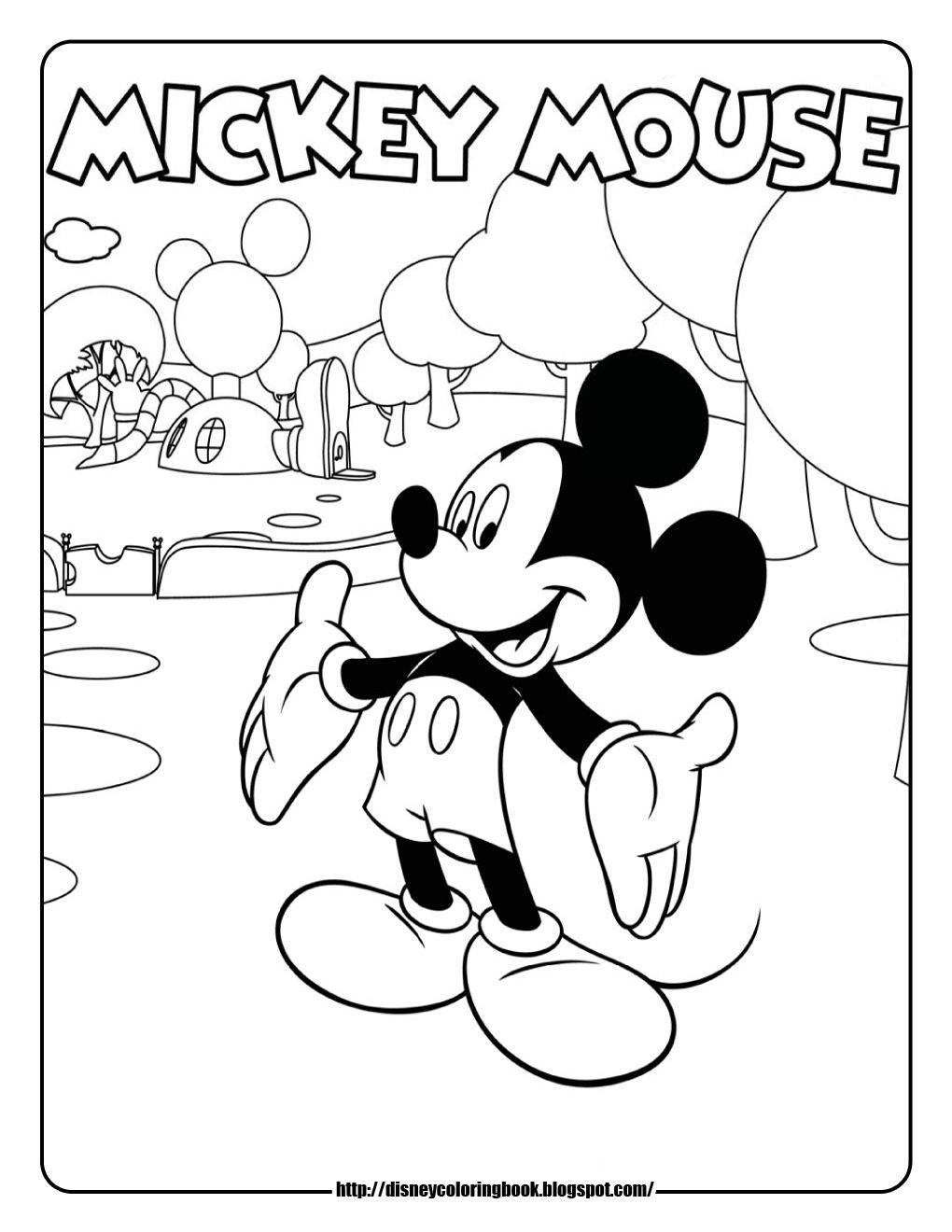 100+ Mickey Mouse Coloring Pages Free Printable 171