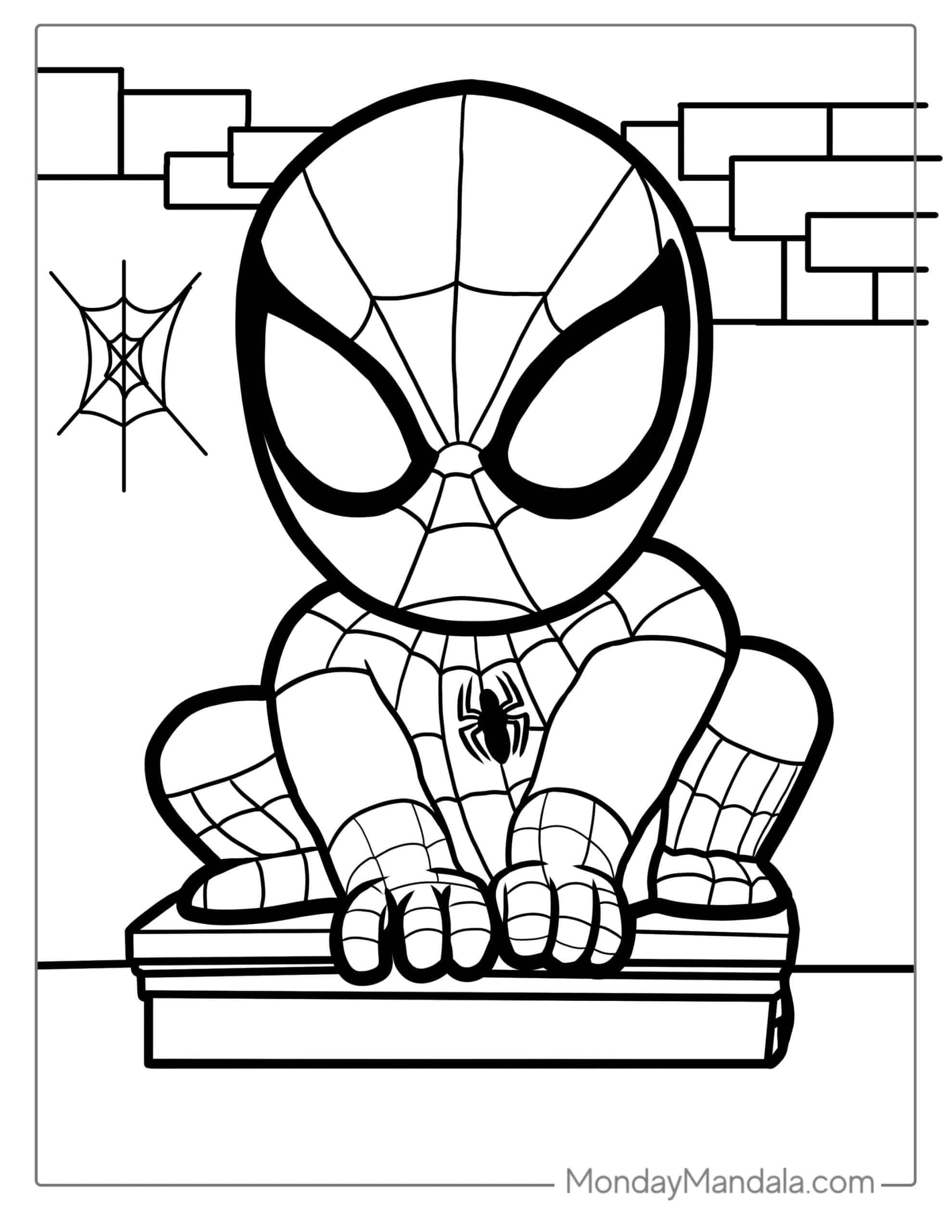 180+ Spiderman Coloring Pages: Swing into Action 114