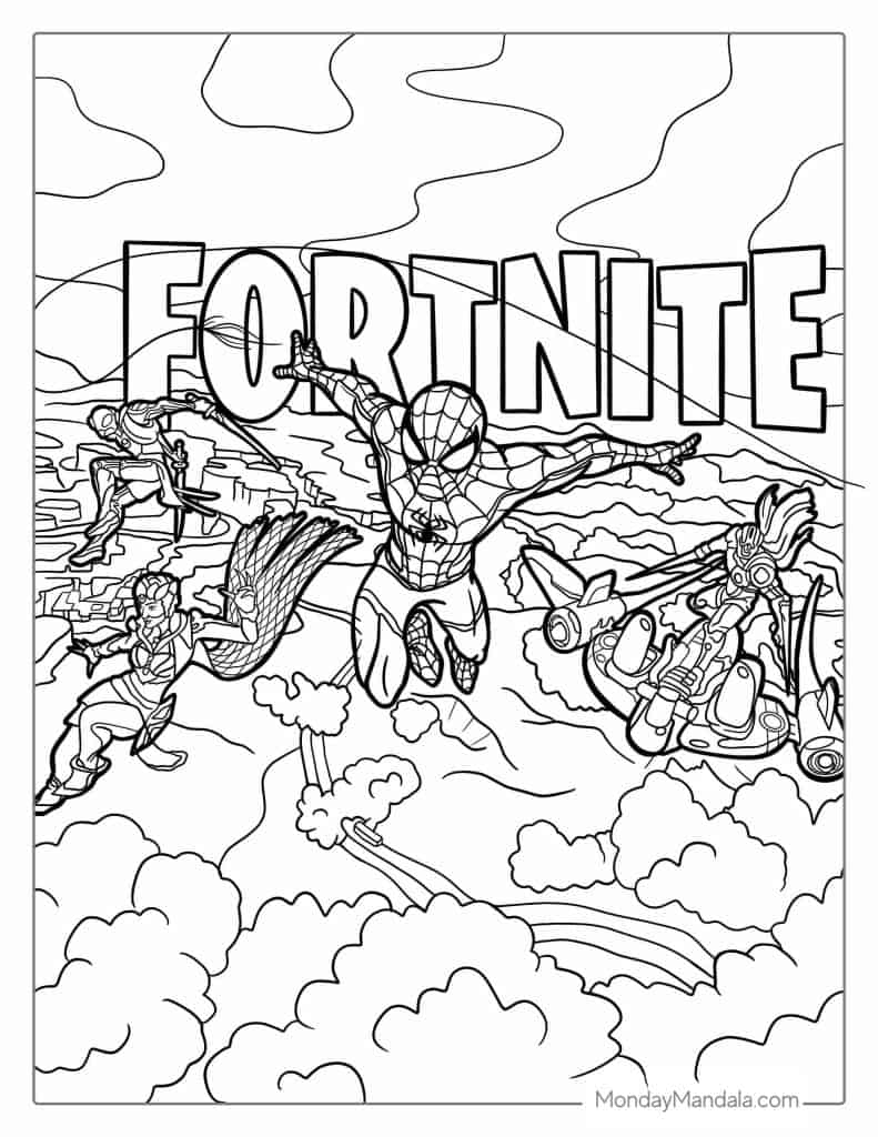 180+ Spiderman Coloring Pages: Swing into Action 37