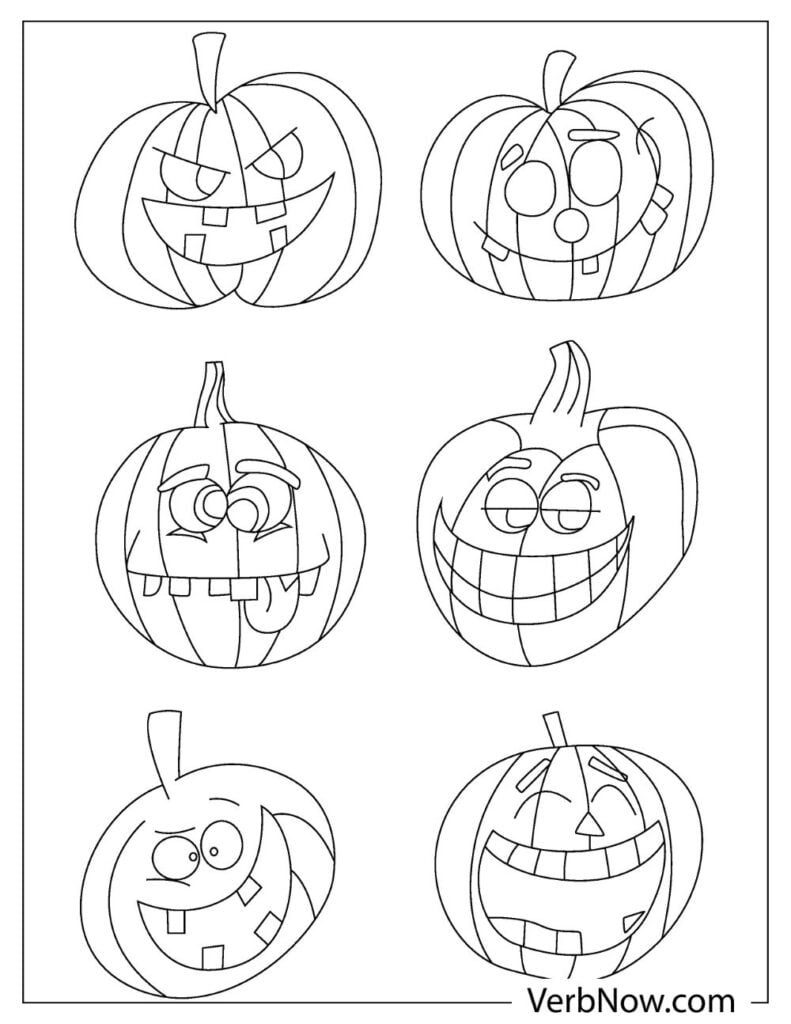 181 Pumpkin Free Coloring Pages: Get Festive with Fall Colors 78