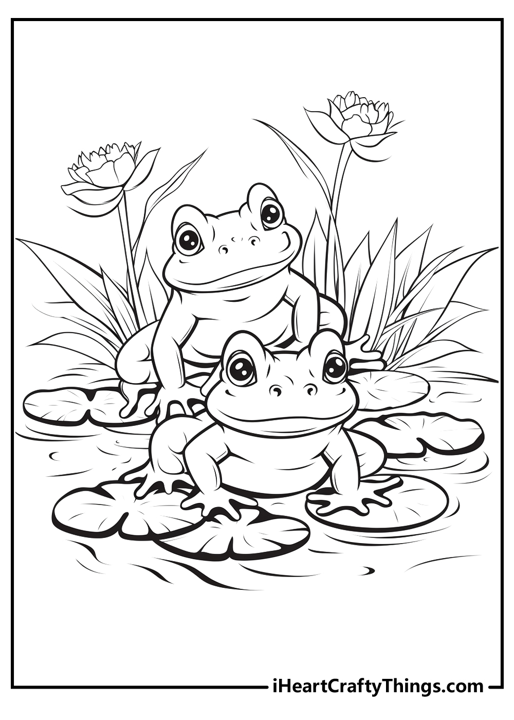 45 Frog Coloring Pages for Adult Free Printable 97