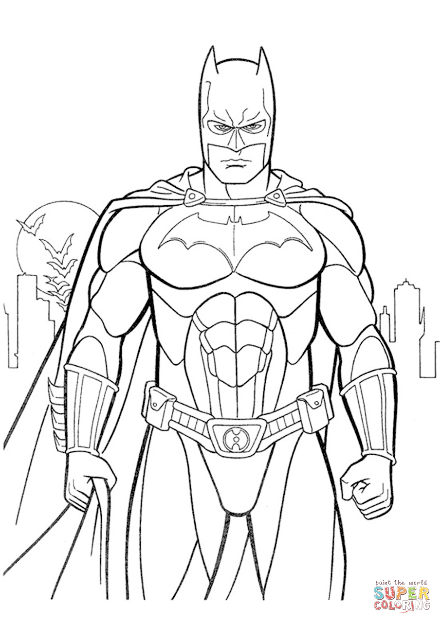 101+ Batman Coloring Pages 1