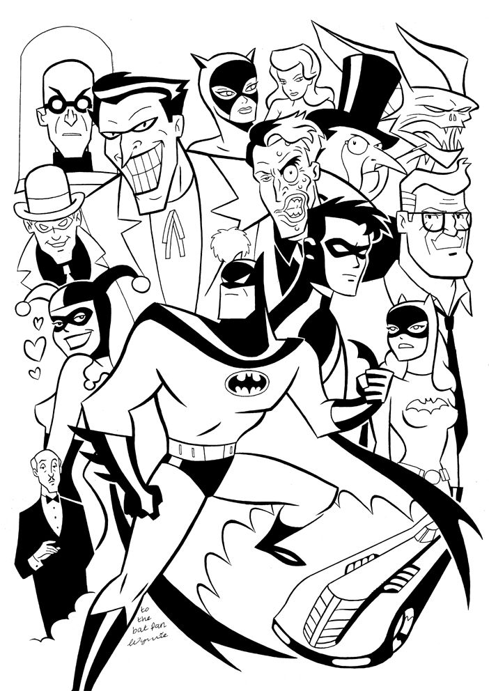 101+ Batman Coloring Pages 65