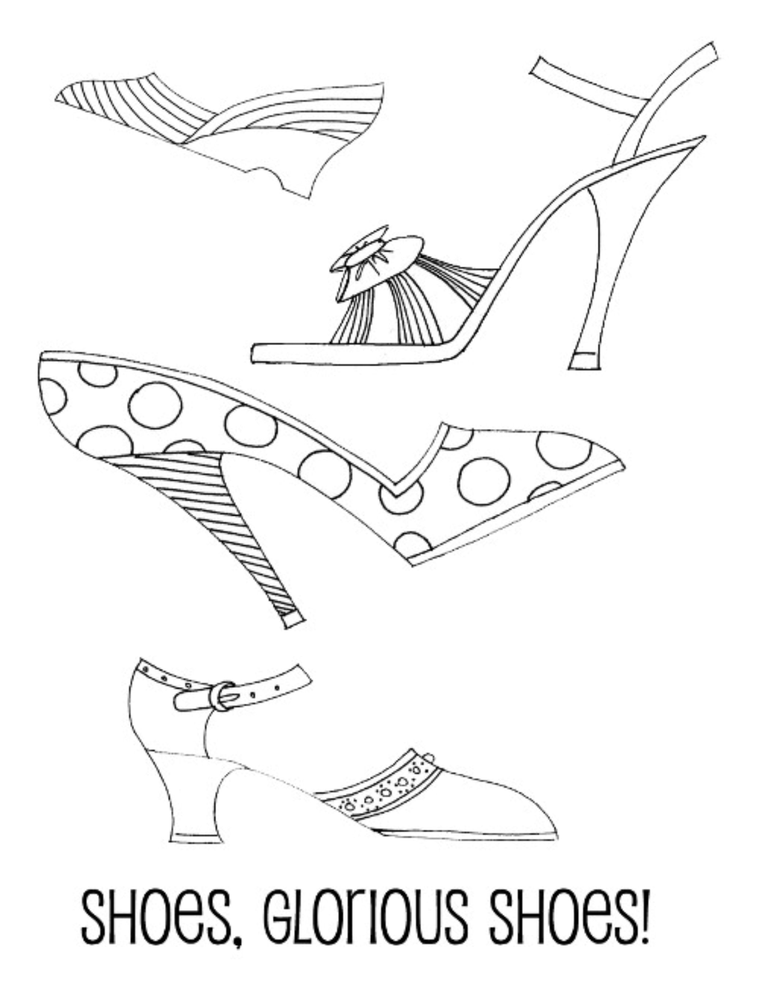 150+ Shoe Coloring Page Ideas: Step into Colorful Creativity 5