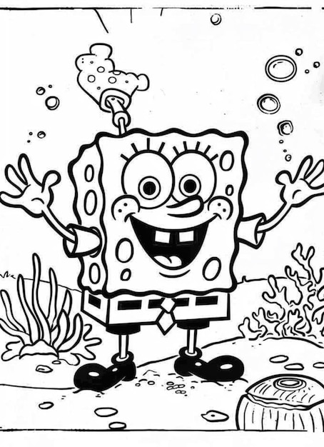 SpongeBob Coloring Pages: 160+ Underwater Fun for Oceanic Adventures 148