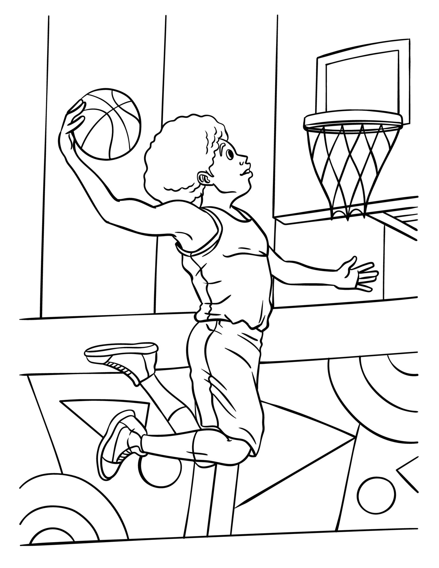 basketball coloring pages printable jpg