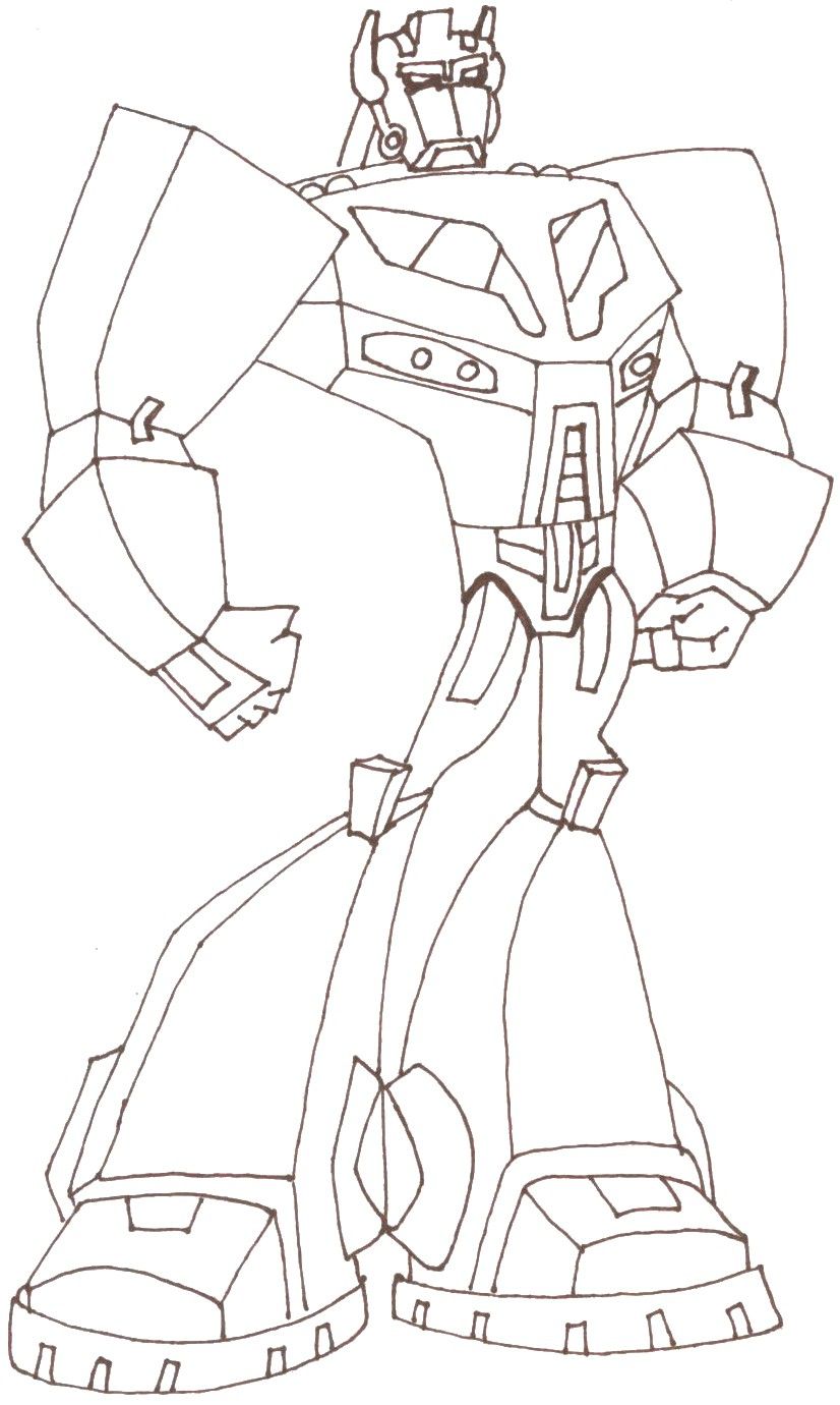 110+ Optimus Prime Coloring Pages 42