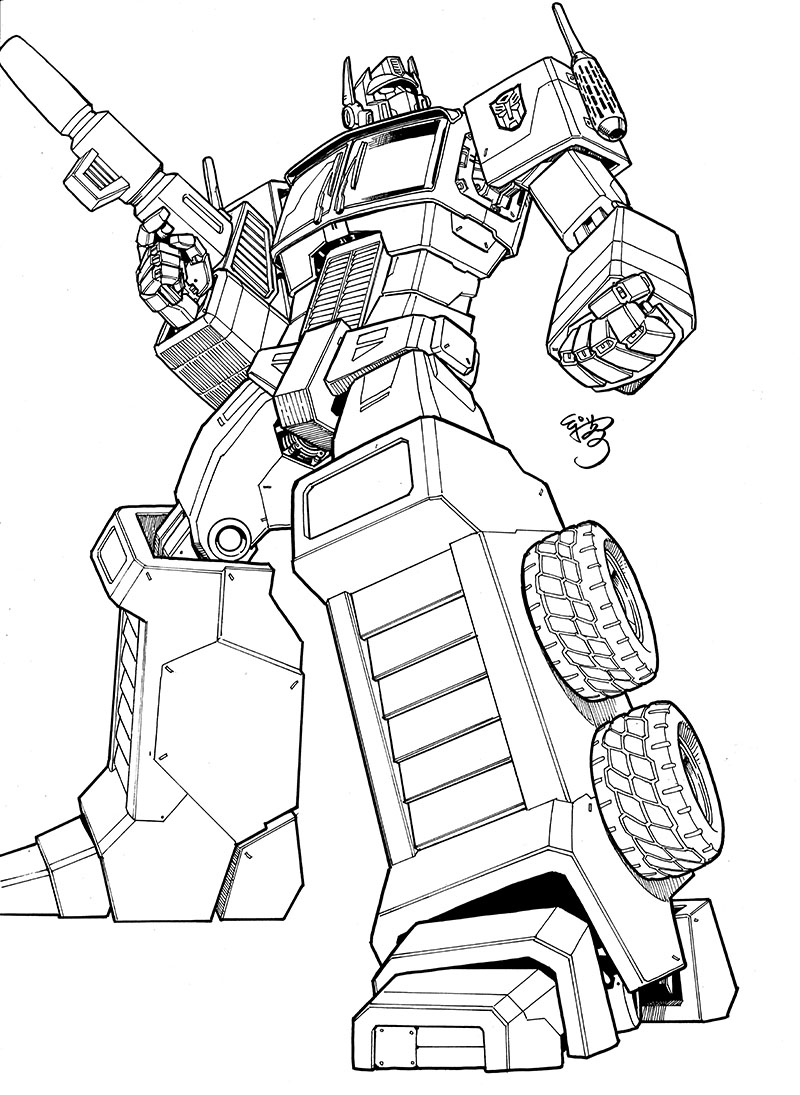 optimus prime coloring pages jpg