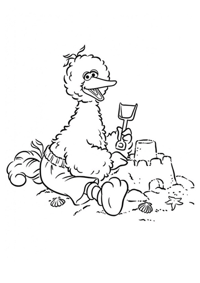 big bird coloring pages printable jpg