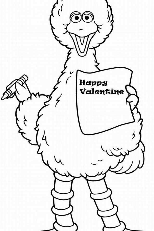 big bird coloring pages printable jpg