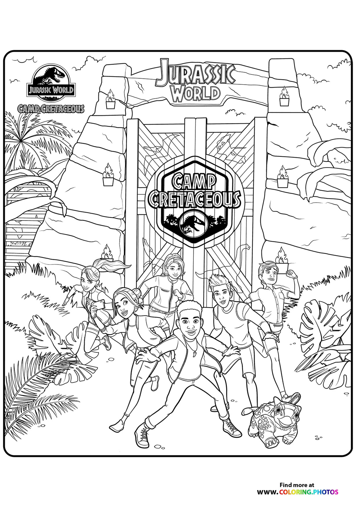 jurassic world free coloring pages printable jpg