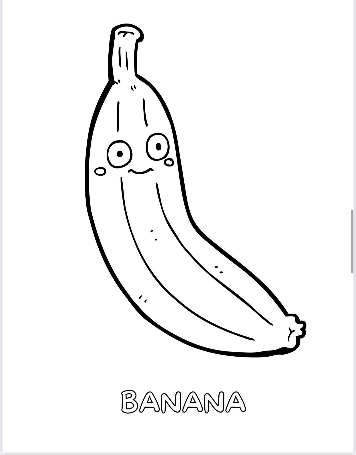 140+ Banana Coloring Page Ideas for Fruit Fun 110