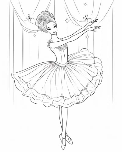 140 Dancers Coloring Pages FREE Printable 5