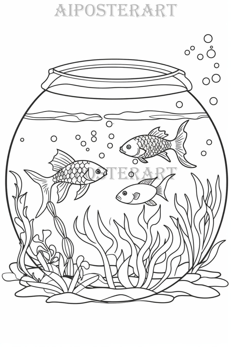 174 Fishing Coloring Page Designs: Reel in the Fun 48