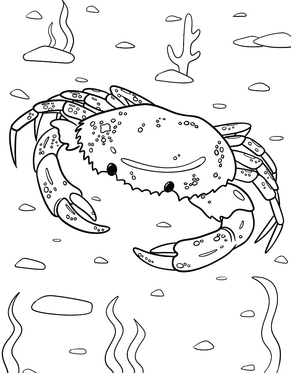 177 Crab Coloring Pages Free Printable 63