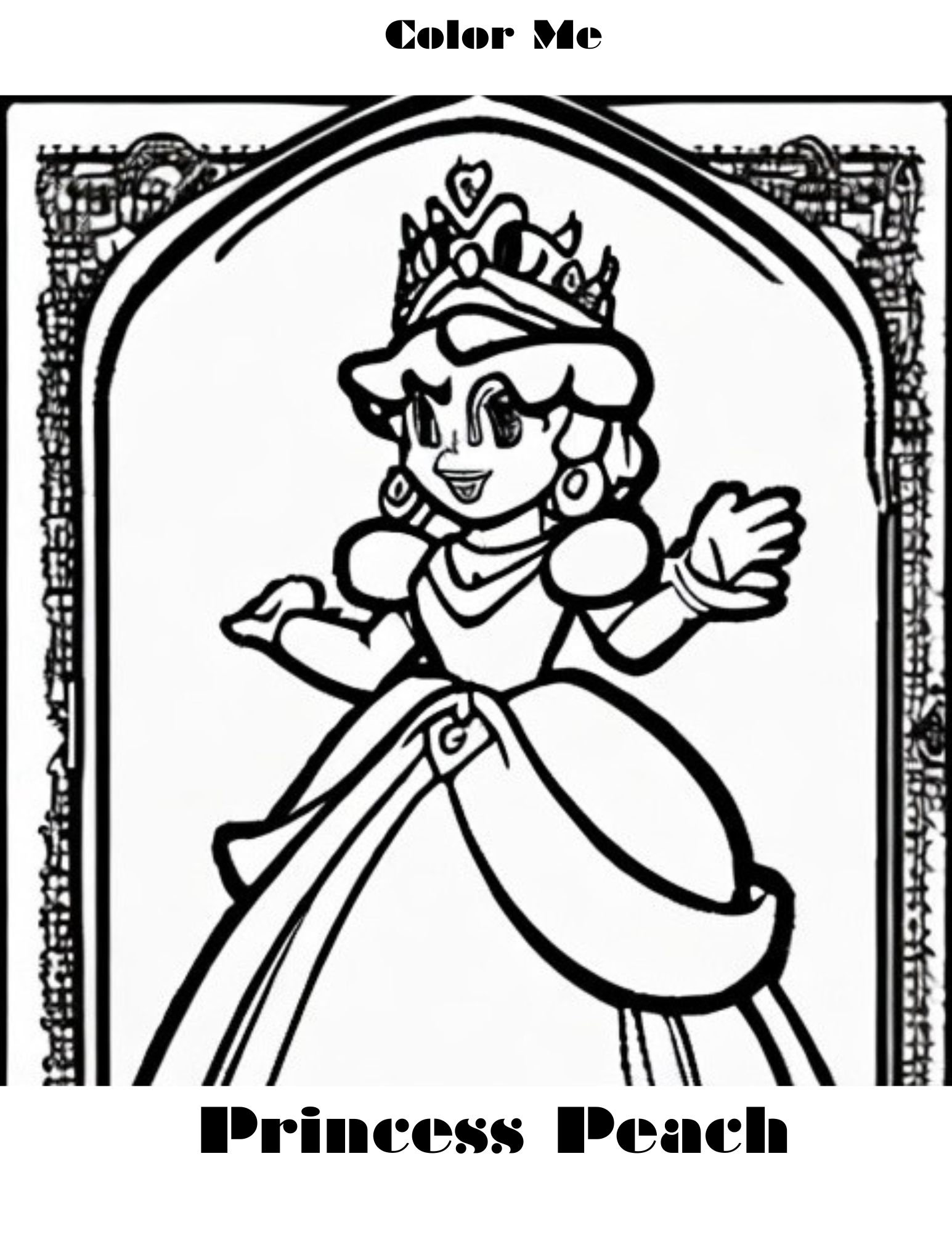 180 Princess Peach Coloring Pages: Royal Coloring Fun 35