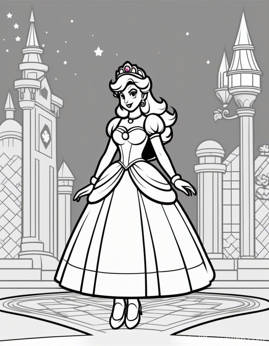 180 Princess Peach Coloring Pages: Royal Coloring Fun 58