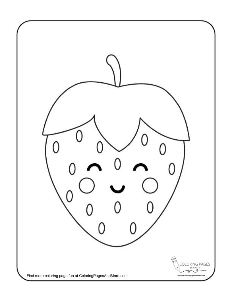 50+ Strawberries Coloring Pages 29