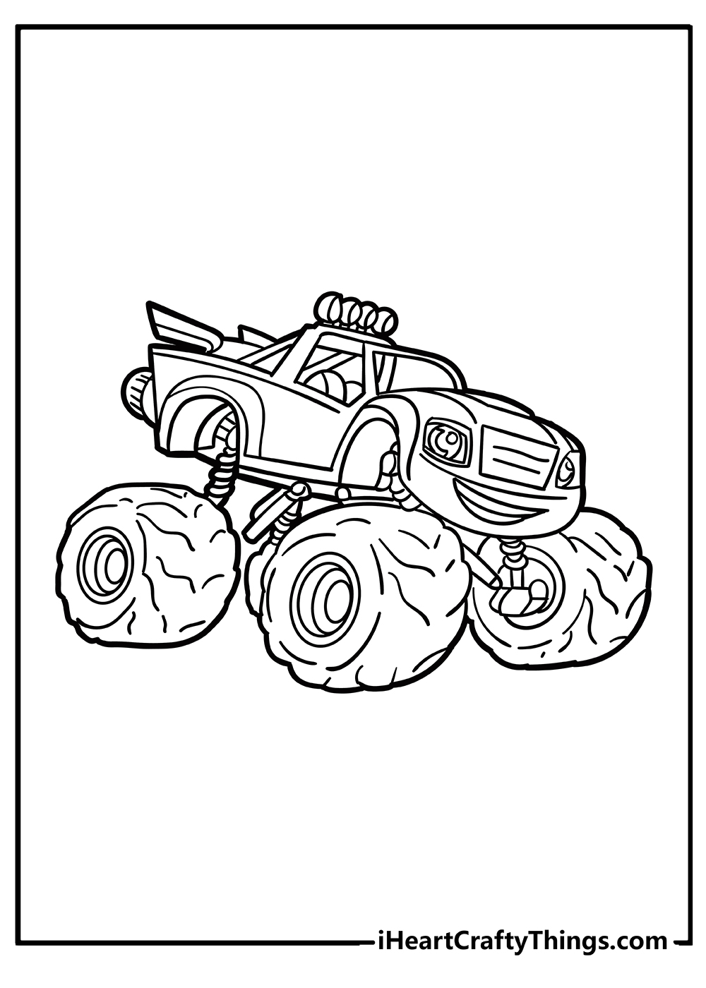 70 Blaze Coloring Sheets Printable 5