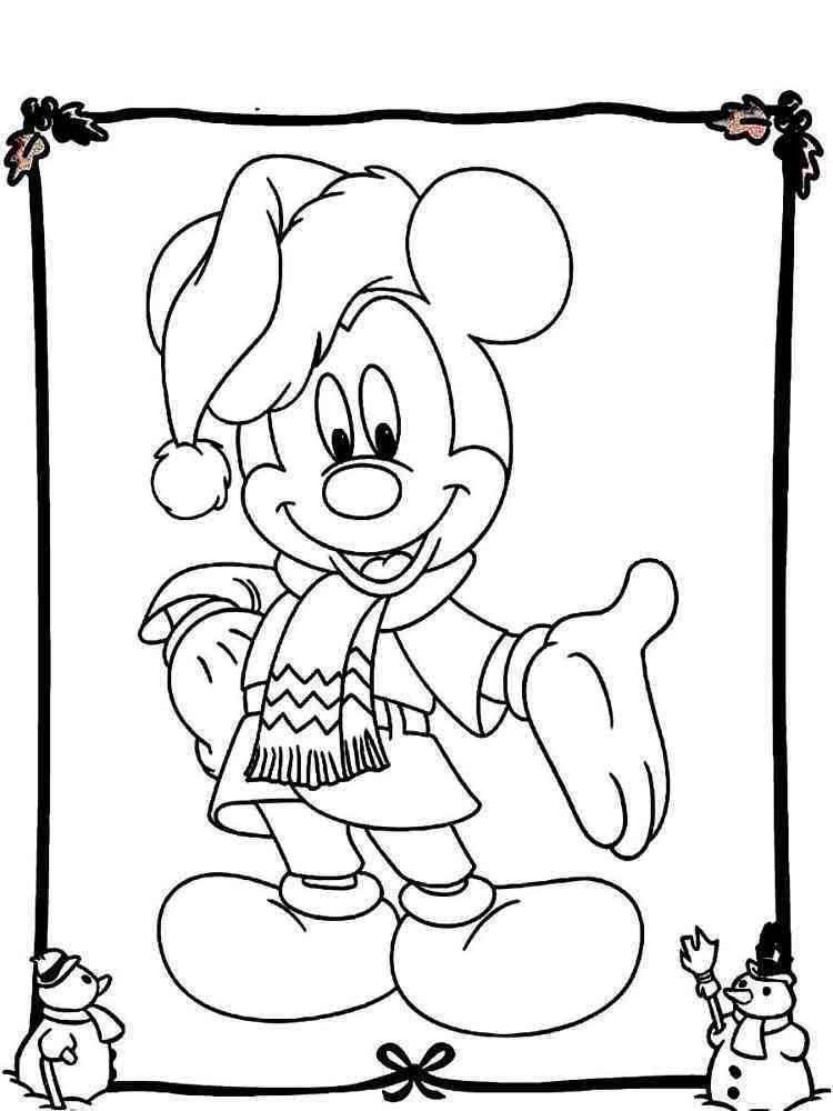 mickey mouse christmas coloring pages printable jpg