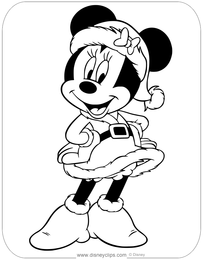 mickey mouse christmas coloring pages printable jpg