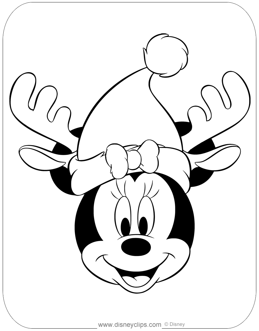 100 Mickey Mouse Christmas Coloring Pages Printable 43