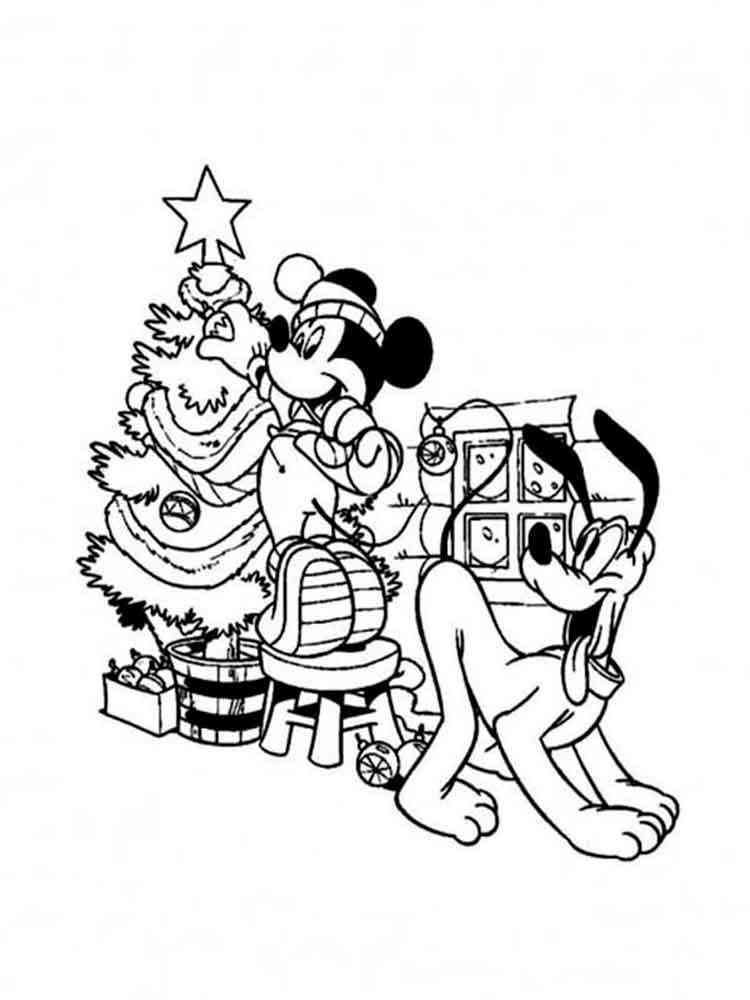 mickey mouse christmas coloring pages printable jpg