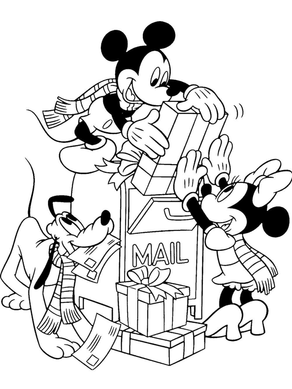 mickey mouse christmas coloring pages printable jpg