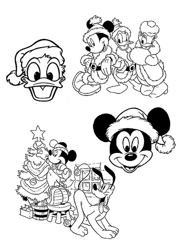 mickey mouse christmas coloring pages printable jpg