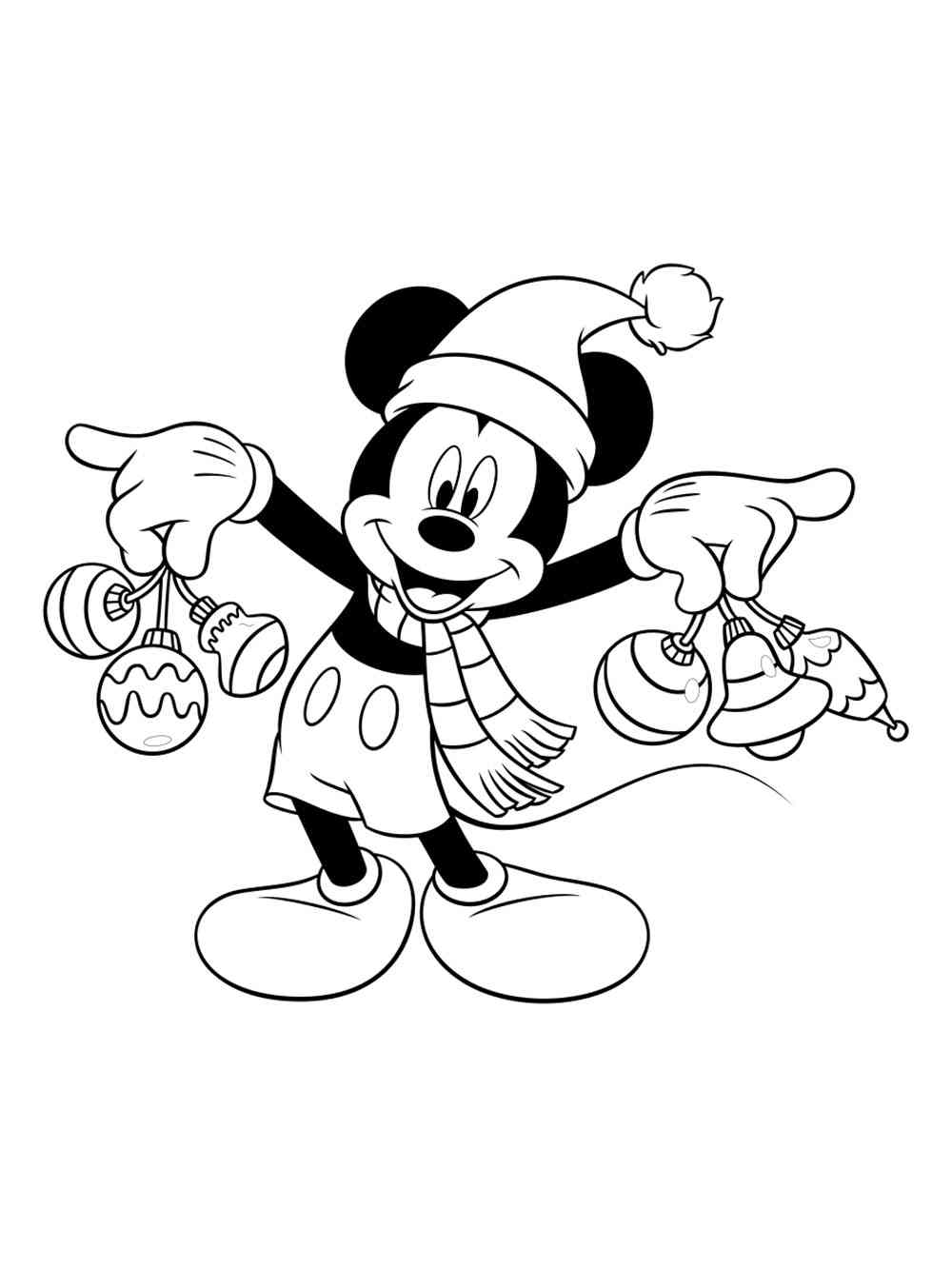 mickey mouse christmas coloring pages printable jpg