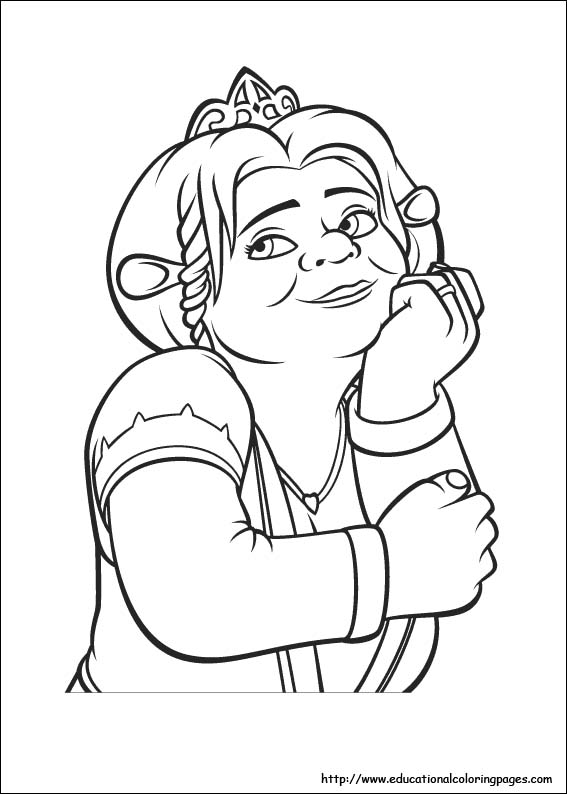 free printable shrek coloring pages for kids jpg