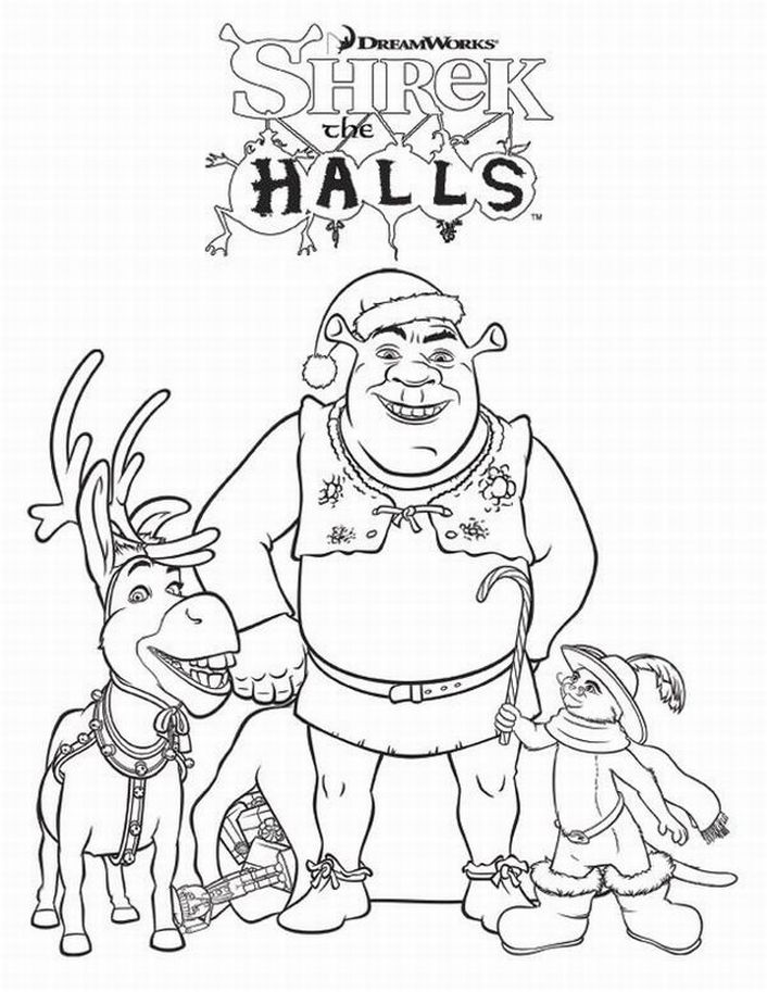 free printable shrek coloring pages for kids jpg