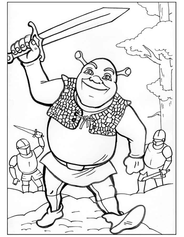 free printable shrek coloring pages for kids jpg