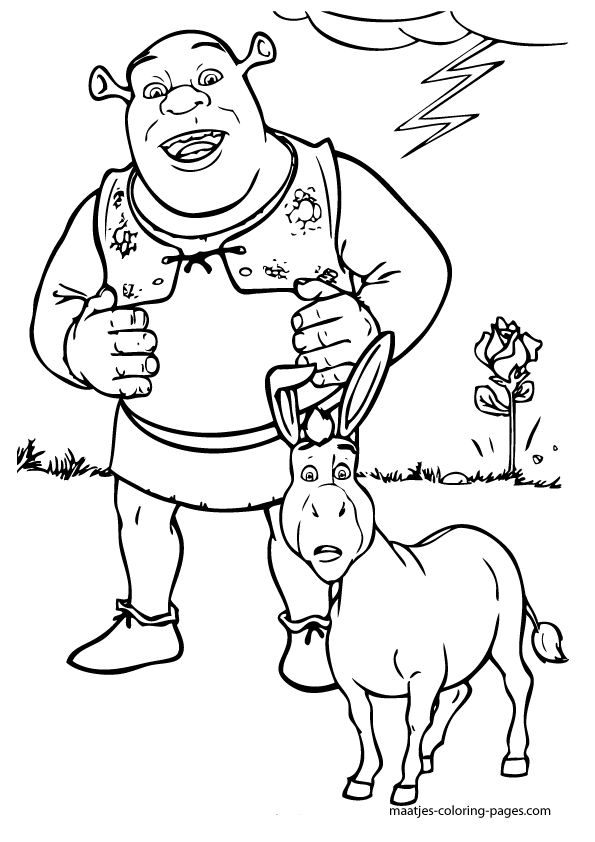 free printable shrek coloring pages for kids jpg