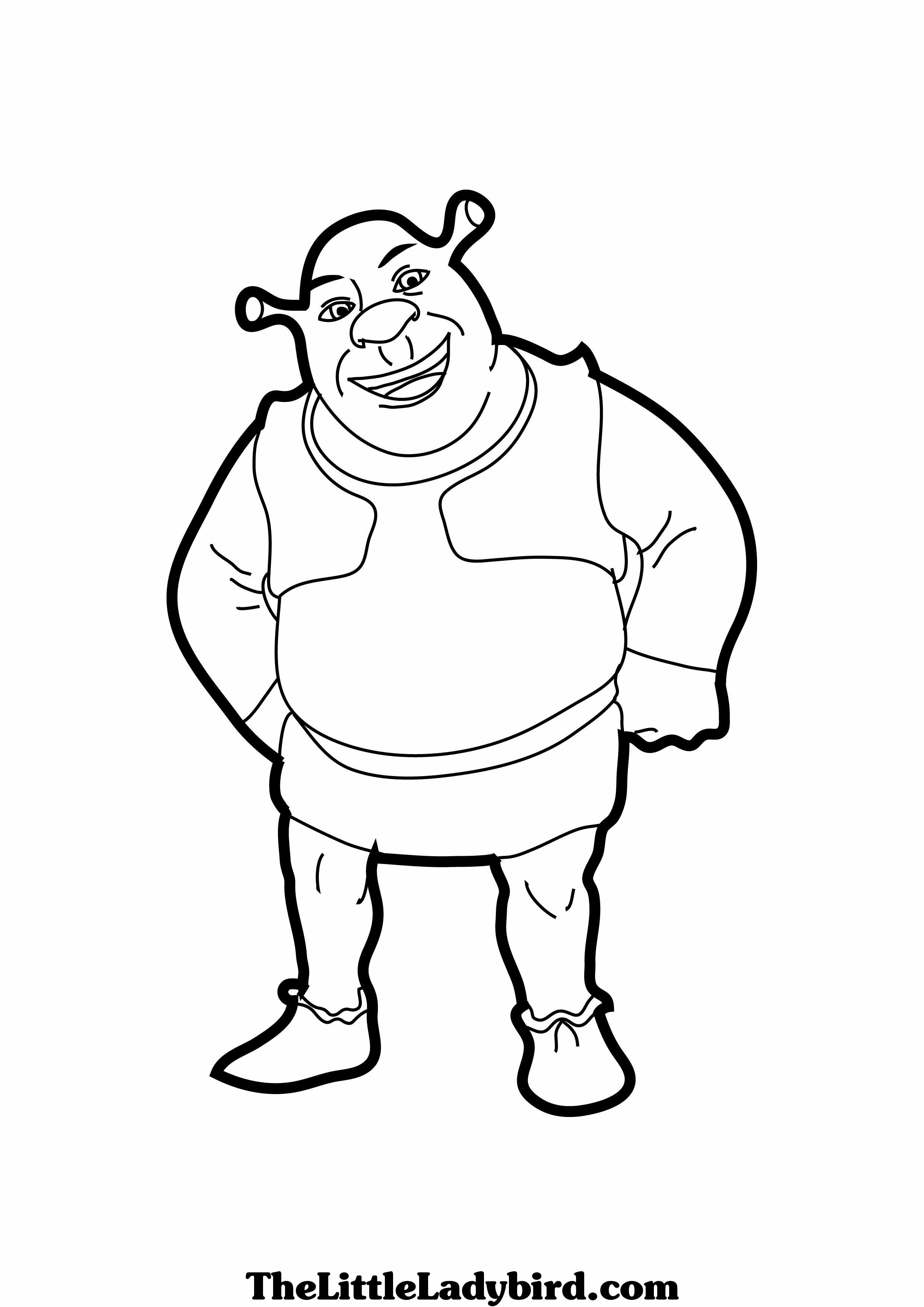 free printable shrek coloring pages for kids jpg