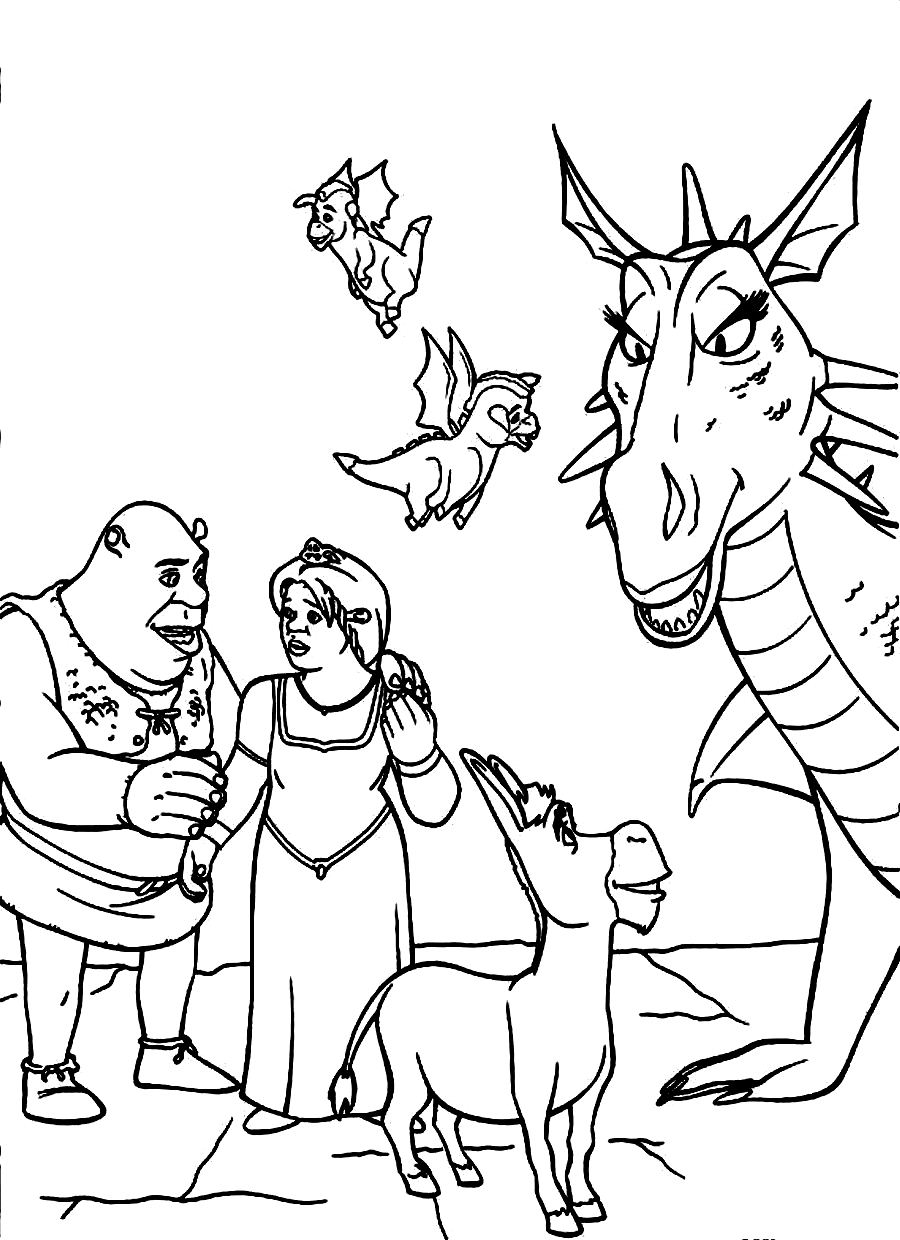 free printable shrek coloring pages for kids jpg